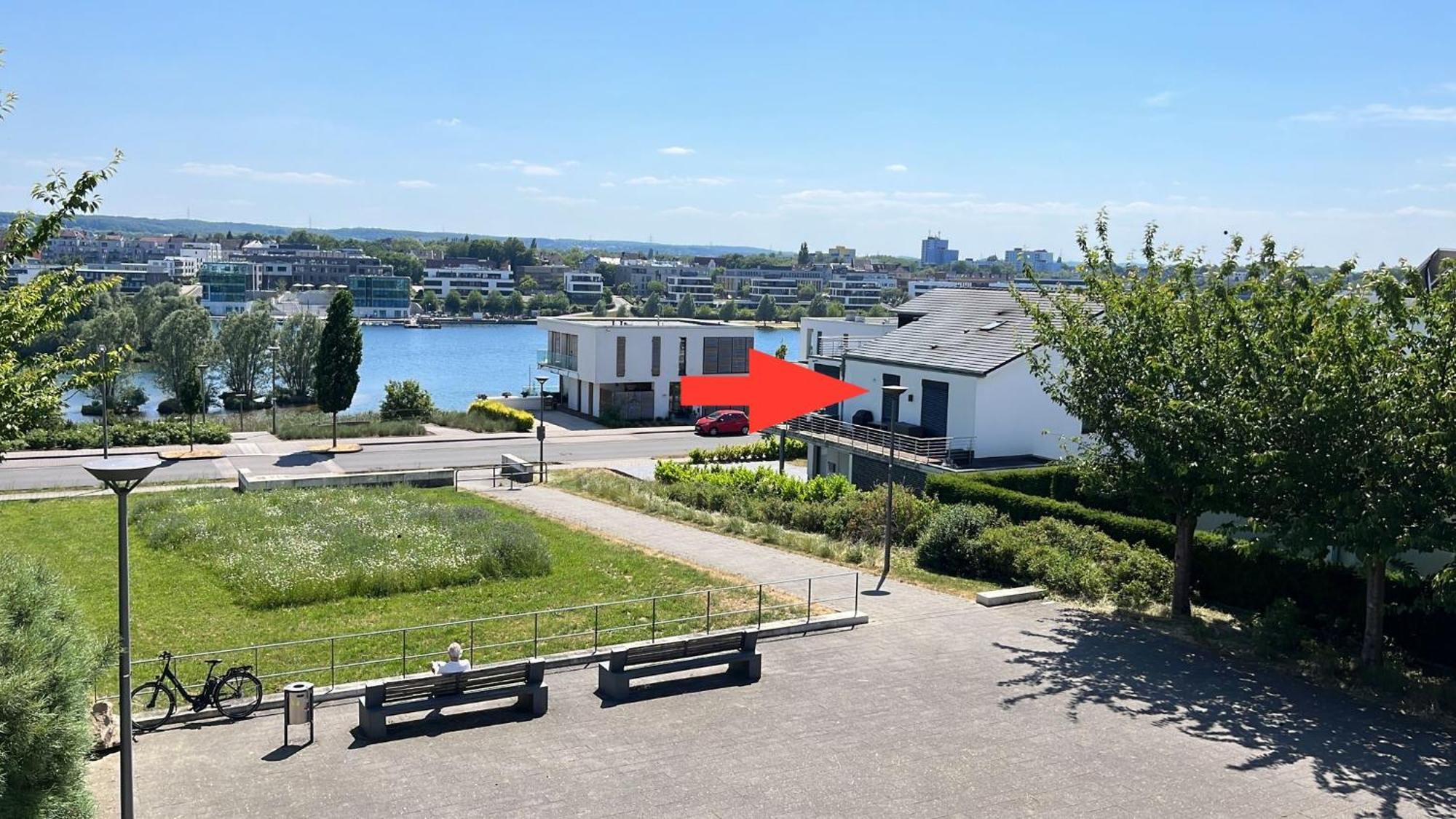 Haus Mit Panoramablick Auf Den Phoenixsee Dortmund Esterno foto