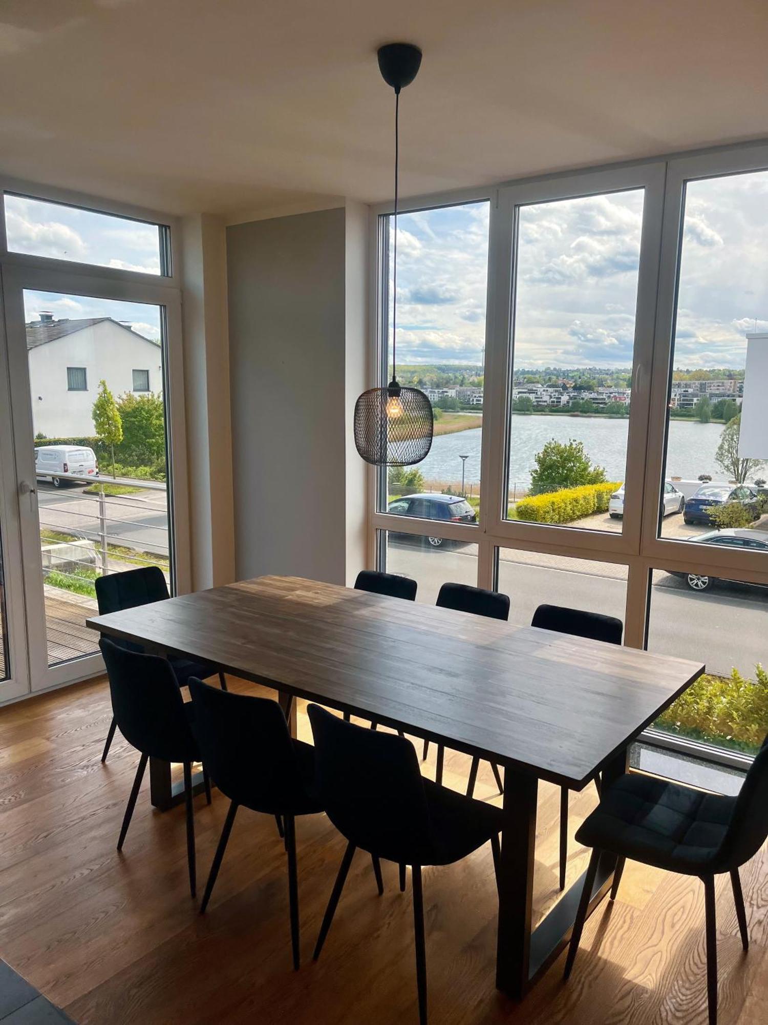 Haus Mit Panoramablick Auf Den Phoenixsee Dortmund Esterno foto